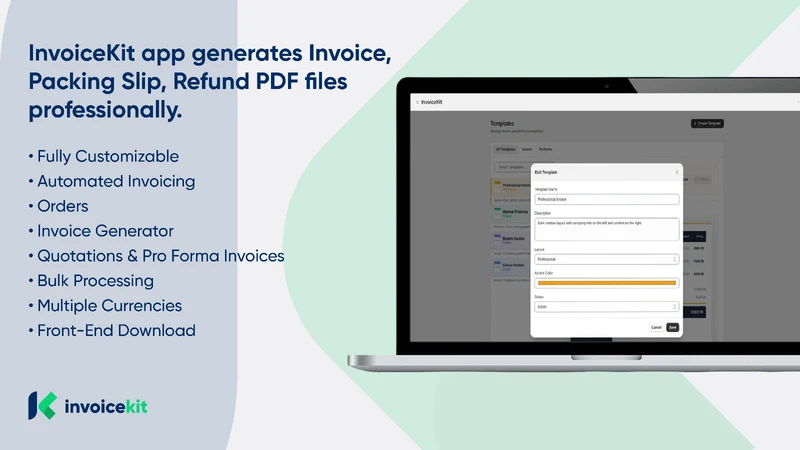 InvoiceKit ‑ Invoice Generator