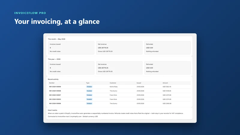 InvoiceFlow Pro: VAT Invoices