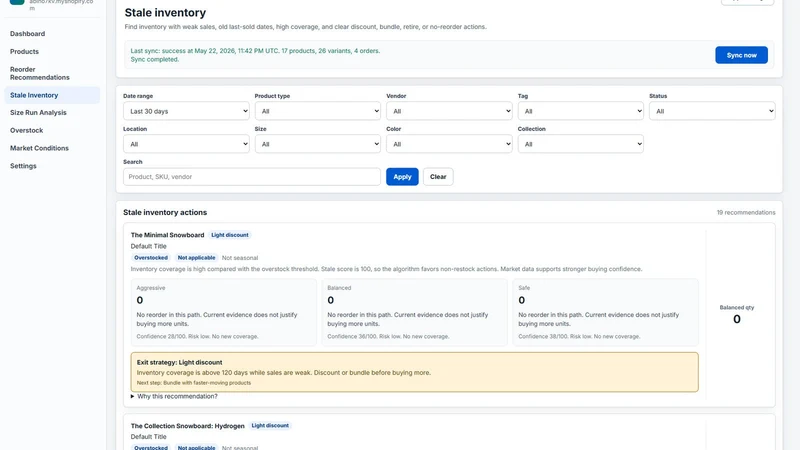 T&C Inventory Analytics
