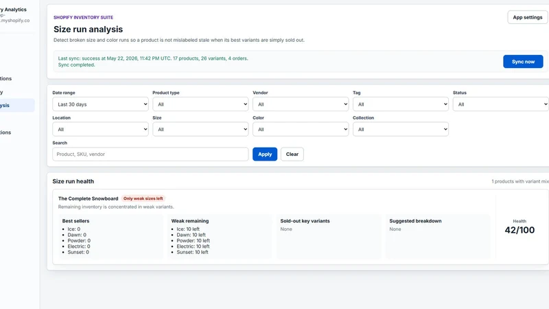 T&C Inventory Analytics