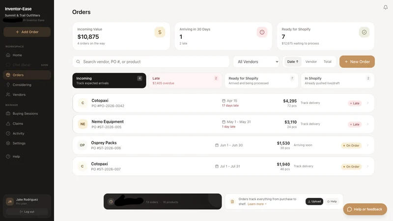 Invoe: No Manual Product Entry