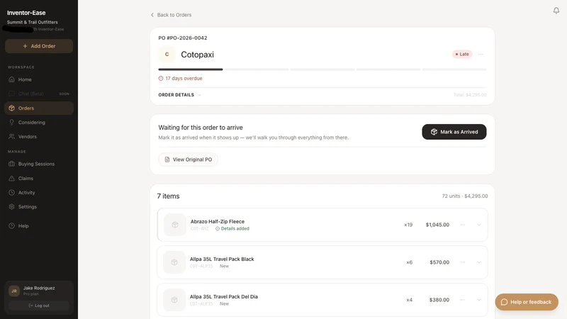 Invoe: No Manual Product Entry