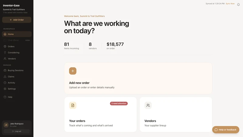 Invoe: No Manual Product Entry