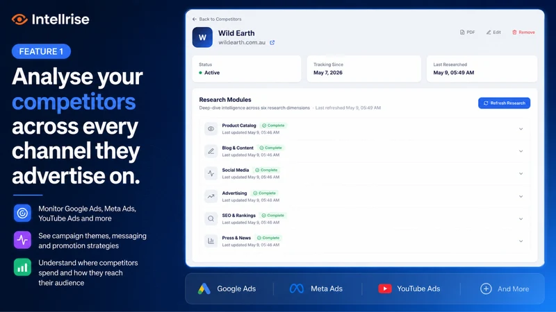 Intellrise: Competitor Watch