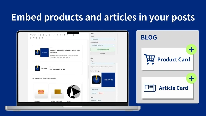 Inkwell: Blog Editor & Embeds