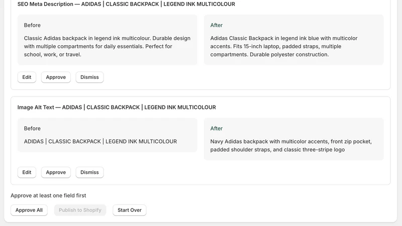 InkForge: Product Descriptions