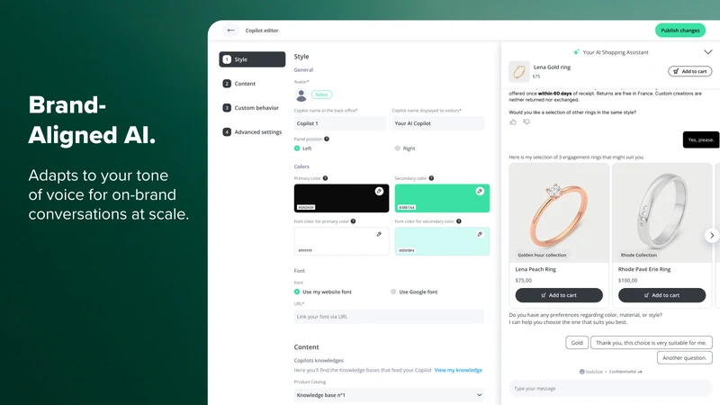 iAdvize: AI Shopping Assistant