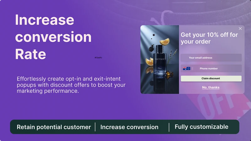 HustlePop: Email popup