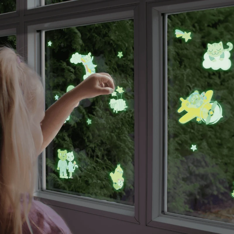 Pegatinas fluorescentes para ventana - Moses