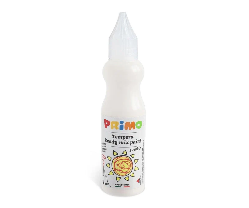 Témpera Botella 50ml Blanco - Primo