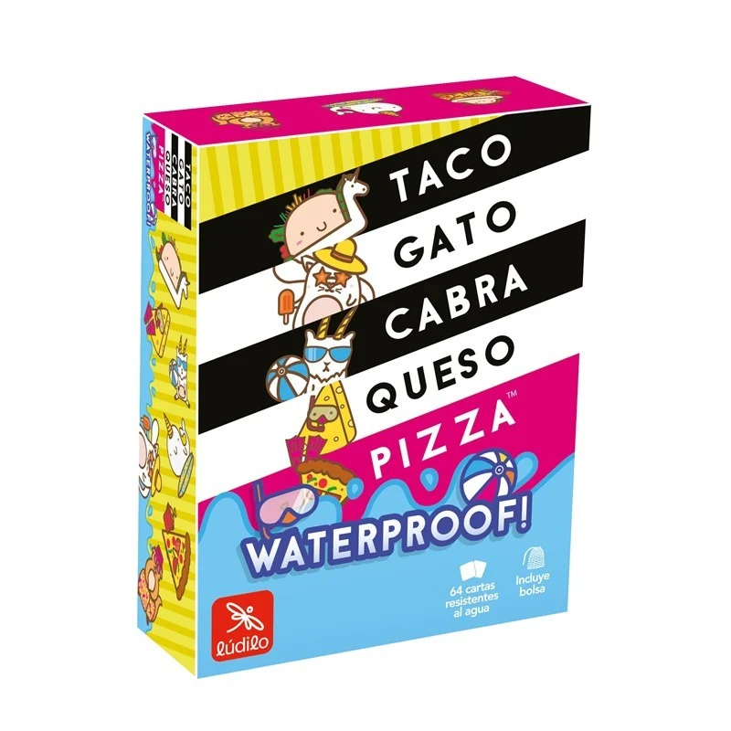 Taco, Gato, Cabra, Queso, Pizza (Waterproof)