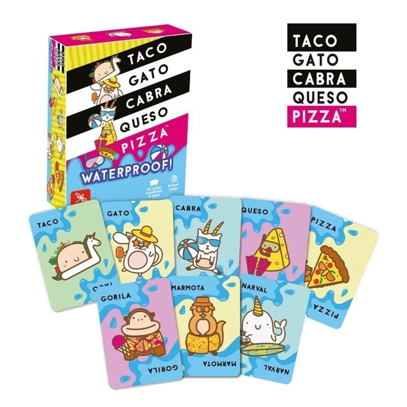 Taco, Gato, Cabra, Queso, Pizza (Waterproof)