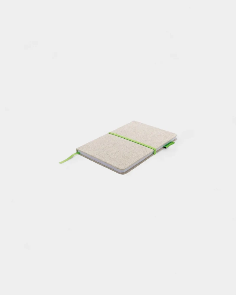 Cuaderno A5 de yute y bambú personalizable