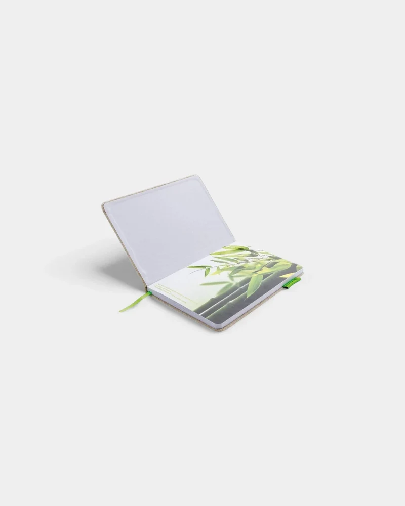 Cuaderno A5 de yute y bambú personalizable