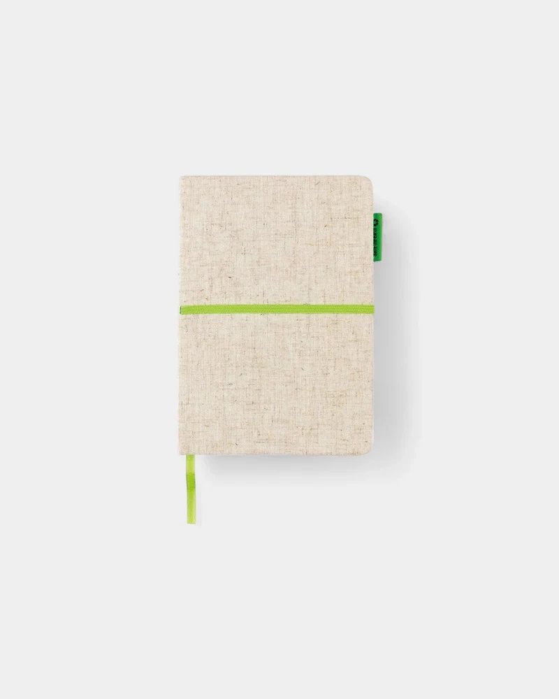 Cuaderno A5 de yute y bambú personalizable
