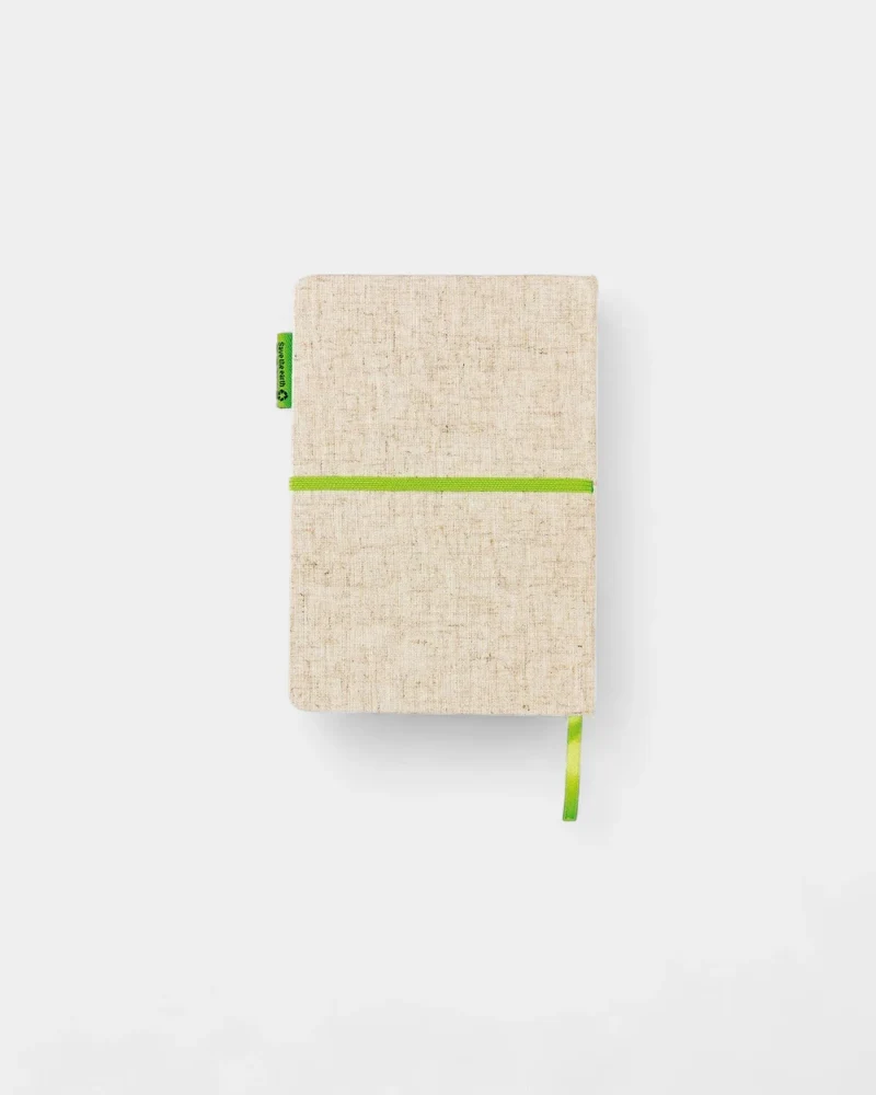 Cuaderno A5 de yute y bambú personalizable