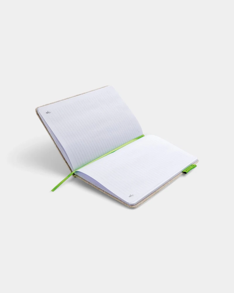Cuaderno A5 de yute y bambú personalizable