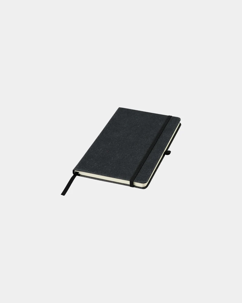 Libreta A5 de cuero reciclado Atlana para personalizar