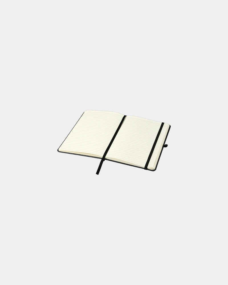 Libreta A5 de cuero reciclado Atlana para personalizar