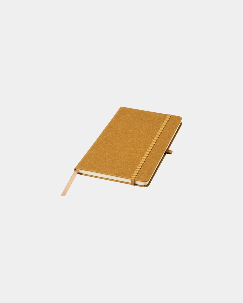 Libreta A5 de cuero reciclado Atlana para personalizar