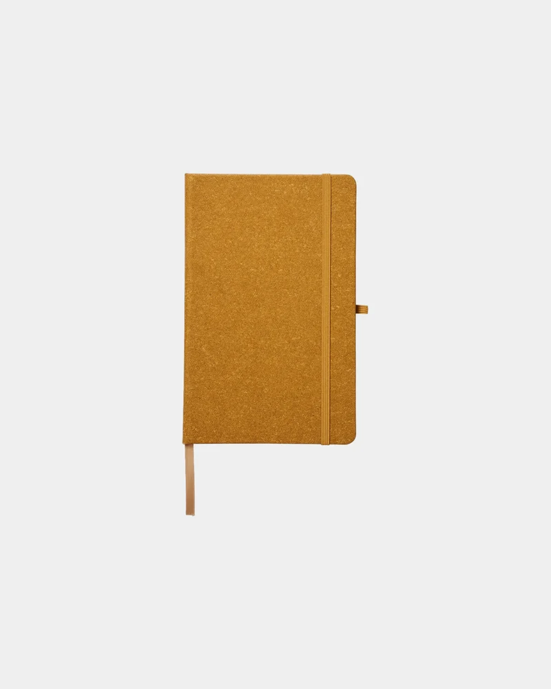 Libreta A5 de cuero reciclado Atlana para personalizar