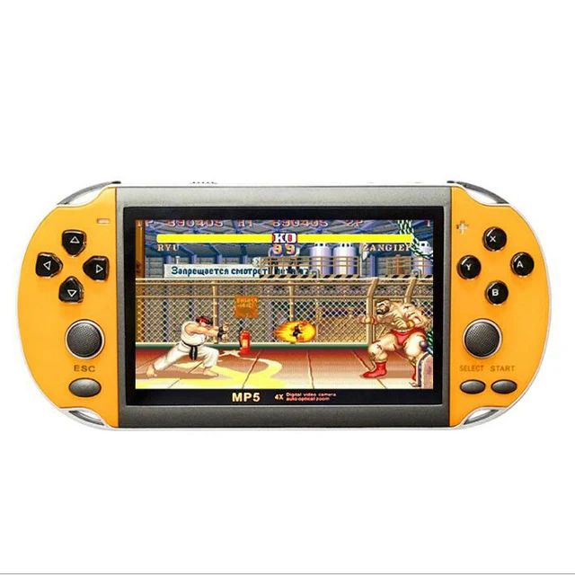 32/64/128 Bit 5 "7" LCD X9 plus Doble balancín 16G Consola de juegos retro portátil Tarjeta de video MP5 TF para juegos GBA / NES 10000