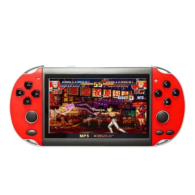 32/64/128 Bit 5 "7" LCD X9 plus Doble balancín 16G Consola de juegos retro portátil Tarjeta de video MP5 TF para juegos GBA / NES 10000