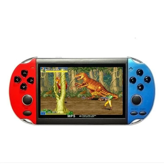 32/64/128 Bit 5 "7" LCD X9 plus Doble balancín 16G Consola de juegos retro portátil Tarjeta de video MP5 TF para juegos GBA / NES 10000