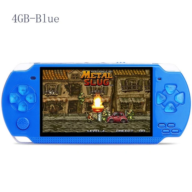Consola de videojuegos X6 jugador para PSP Juego Handheld del juego retro de 4,3 pulgadas de la pantalla MP4 de la cámara del jugador del juego de atención al jugador, vídeo, E-libro