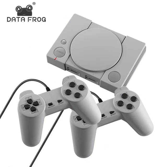 DATA FROG Mini 620 Consola de videojuegos retro Jugadores dobles Soporte de 8 bits Salida AV TV familiar Controlador de juegos retro