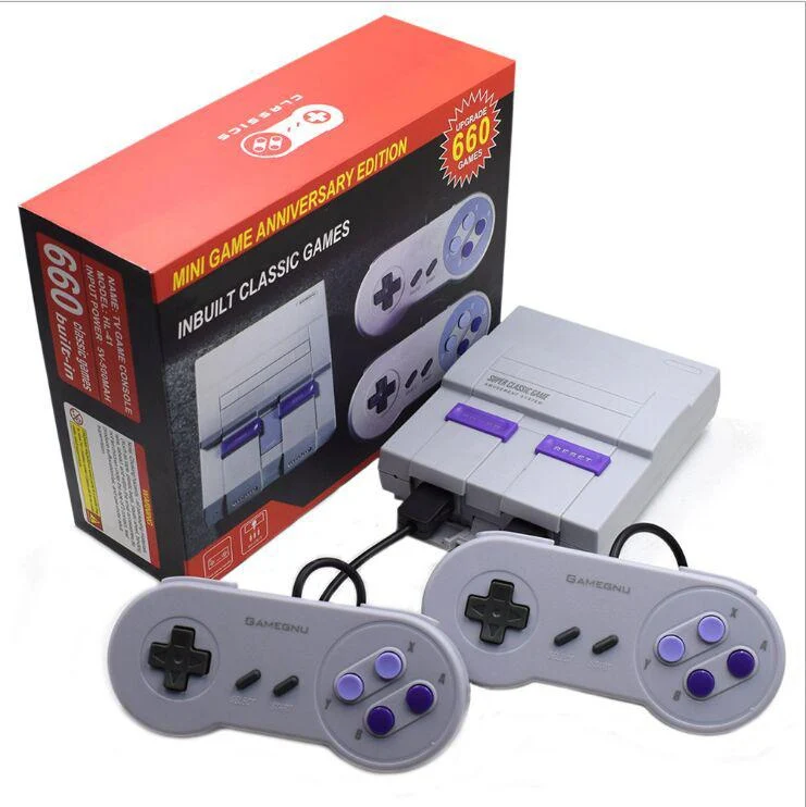 HobbyLane Mini consola de videojuegos retro para NES de 8 bits para sistema de entretenimiento Consola de videojuegos familiar 660 Games incorporada d20