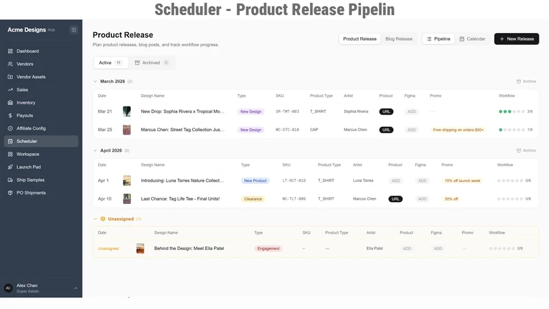 HubRB: Vendor Management