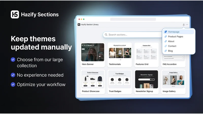 Hazify Sections