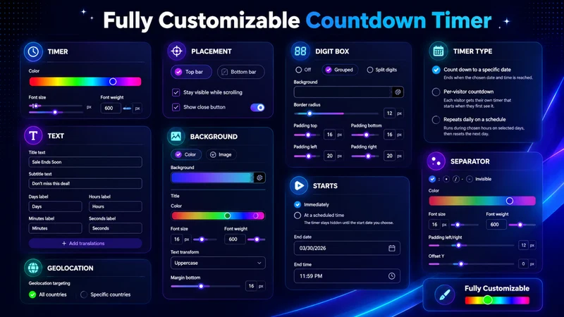 GS Countdown Timer Bar