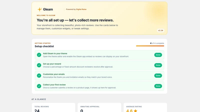 Gleam Reviews