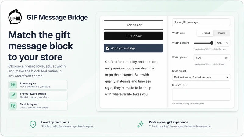 Gift Pulse: Gift Messages