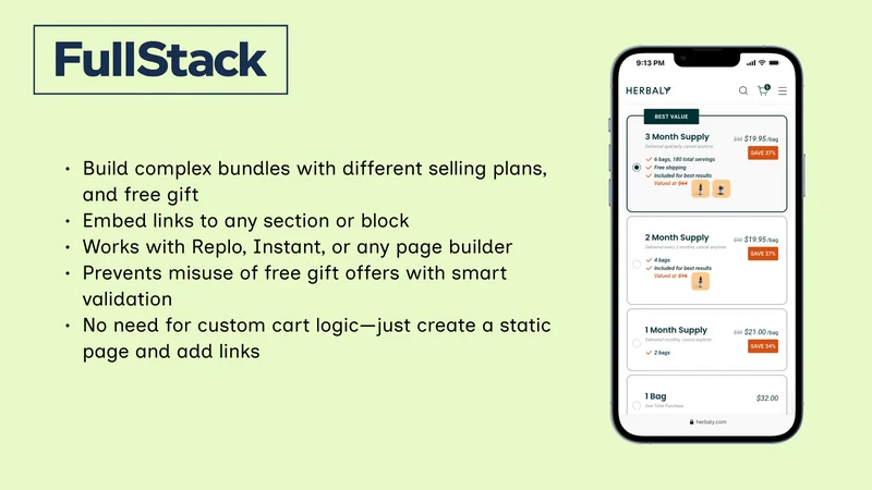 FullStack Bundle & Upsell App