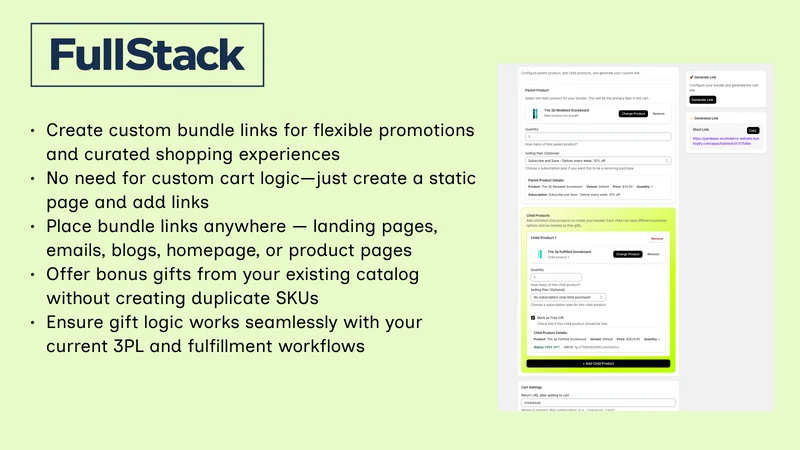FullStack Bundle & Upsell App