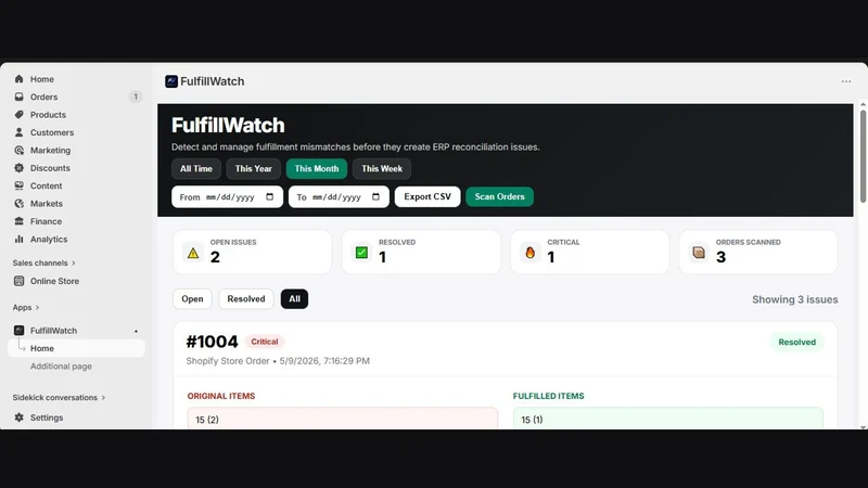 FulfillWatch