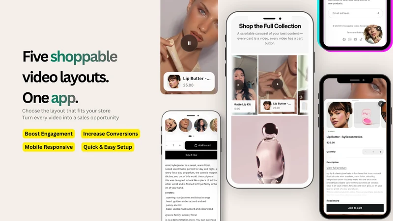 Instant Shoppable Videos