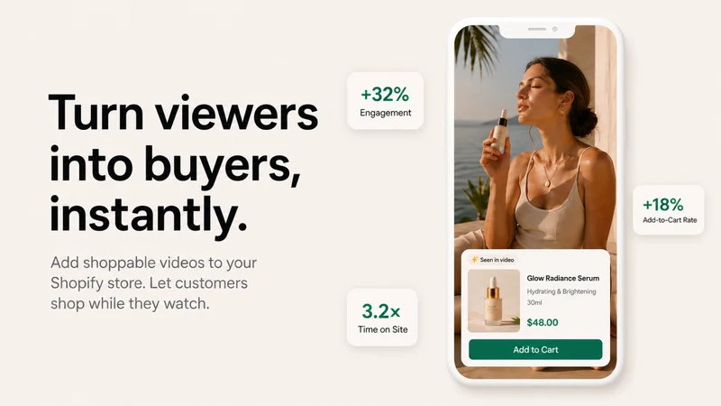 Instant Shoppable Videos