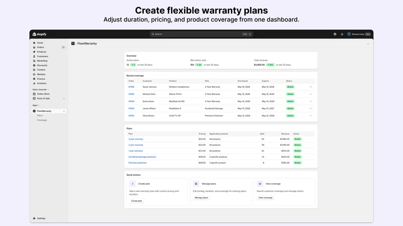 FlowWarranty: Warranty Upsell
