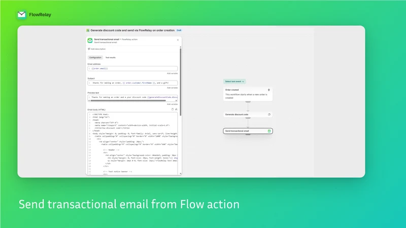 MailAction: Send Email in Flow