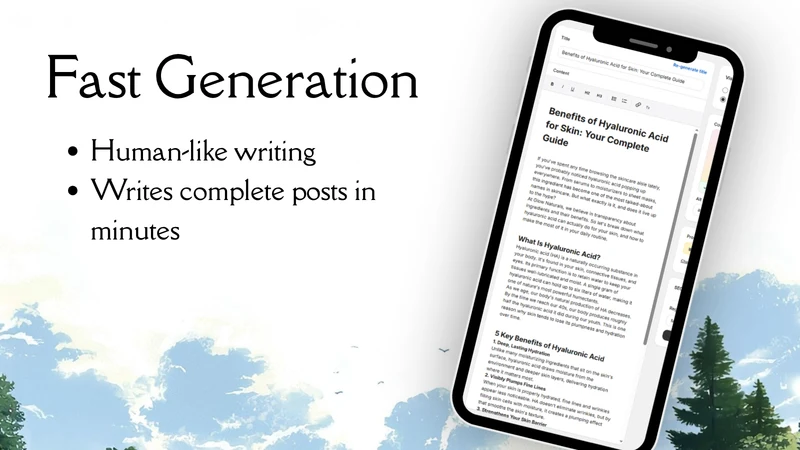 Flint AI Blog Post Writer &SEO