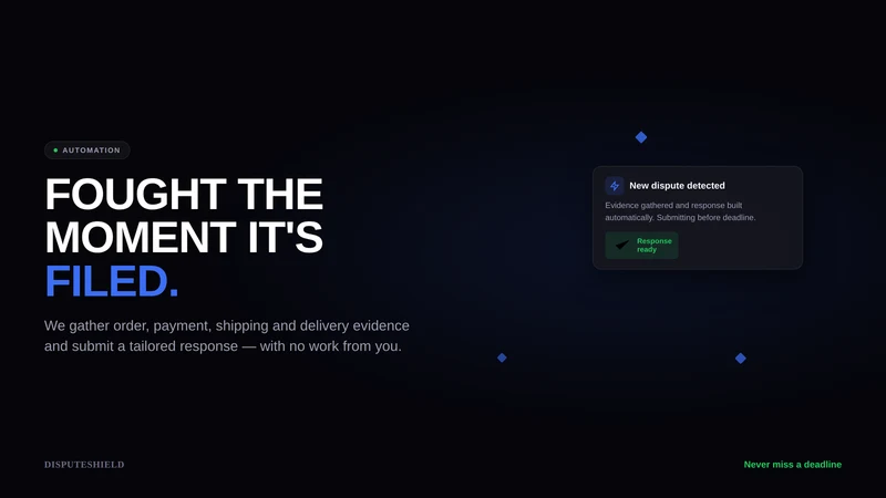 DisputeShield: Win Chargebacks