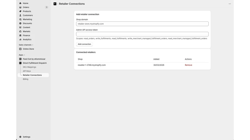 Direct Fulfillment Dispatch