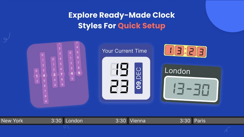 Digital Clock Widget: Timezone