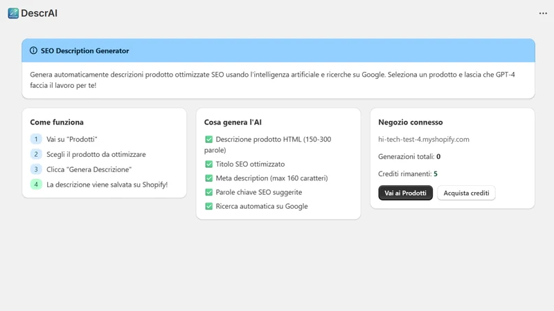 DescriAI: AI SEO Descriptions