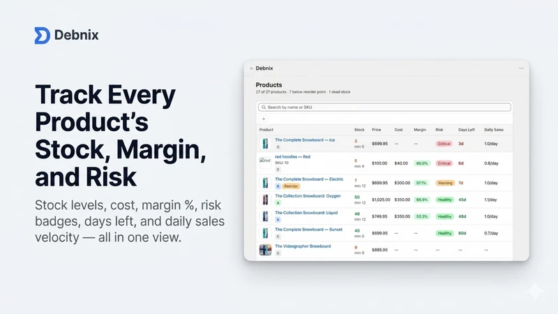 Debnix ‑ AI Inventory Manager