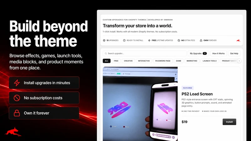 DBRMAN: Store Upgrades